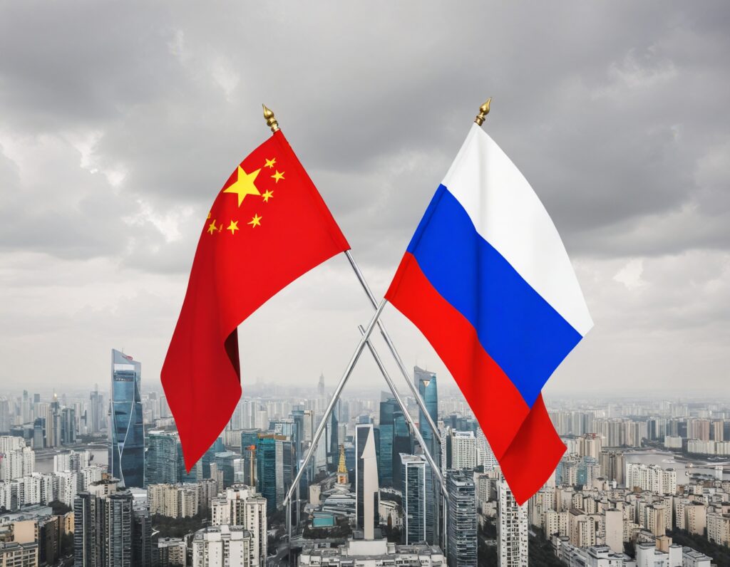 King_Kaos_Russia_and_China_flag_merging_across_a_cityscape_da861fc6-2767-40be-821b-c0ff7d536159