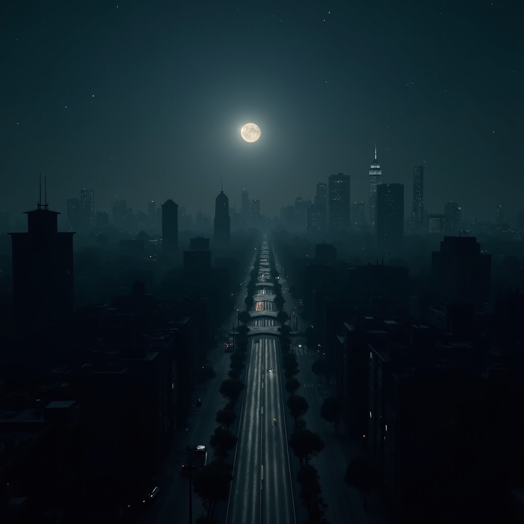 King_Kaos_high_definition_of_a_cityscape_with_no_power_and_l_e2e2c9ea-15ac-4811-80ac-aabe62c61f3e